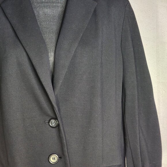 Chico's Black Rayon Nylon Span Two Button Print Lined Blazer Chico Size 3 US XL - Picture 8 of 16